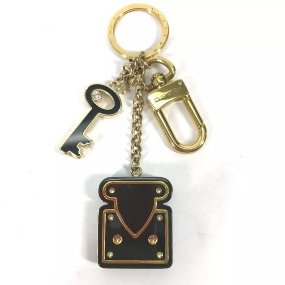 LOUIS VUITTON M66979 Padlock Rock Motif Rhinestone Bag Charm - Picture 1 of 15